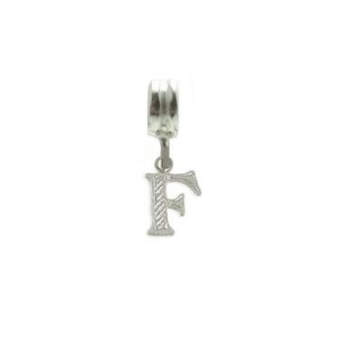 Imagem de Berloque Charms Pingente Letras Prata Maciça 925 Delicado - Lojas La&N