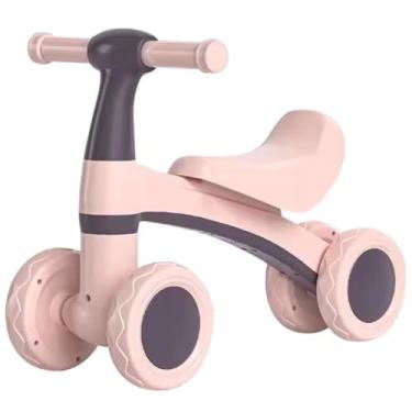 Imagem de Quadriciclo de Equilibrio Rosa Menina Design Premium 4 Rodas Com Botão Musical