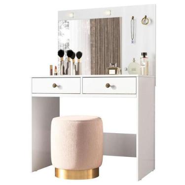 Imagem de Penteadeira Camarim Ideal Branco Brilho - Moval, Branco