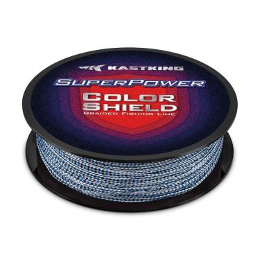 Imagem de Linha de pesca trançada KastKing Superpower ColorShield 65LB