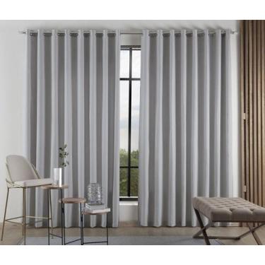 Imagem de Cortina Para Sala e Quarto Madras 4,00x2,80 Ilhos Cromado. - CONFECÇÕE