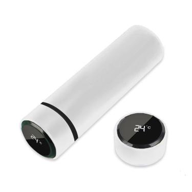 Imagem de Garrafa Térmica Inox 500ml Quente Frio Tampa Branco Nº10