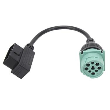 Imagem de GRCFUMO 1 PC 16pin a 8 cabos de 9pin OBD2, cabo adaptador OBD2, Substituição de cabo do adaptador de scanner de ferramentas de diagnóstico para caminhões pesados ​​de Mack
