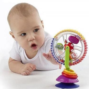 Imagem de Brinquedo Brinquedo Roda Sensorial Rodinha Giratória Com Ventosa - 70P