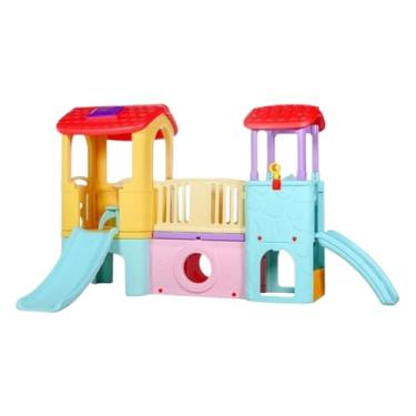 Imagem de Playground Infantil com Escorregador, Multiatividades, Estrutura Colorida para Crianças