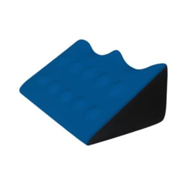 Imagem de IEUDNS Almofada de massagem em cunha para cama, apoio para as pernas no quarto, almofada para elevação pernas, travesseiro para leitura de livros, Azul Profundo