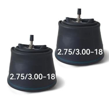 Imagem de 2,75/3,00-18 Tubos internos 80/100-18 Dirt Bikes Tube com haste de válvula reta TR4 para 80/90-18 80/100-18 90/90-18 Motocicleta Off Road Dirt Bike - Pacote com 2