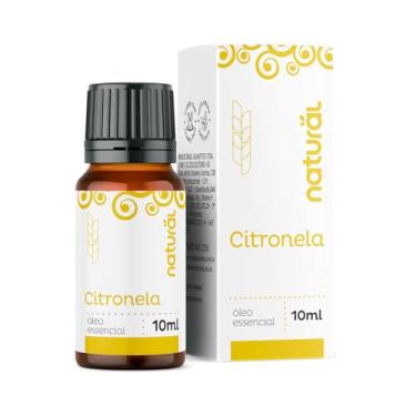 Imagem de NATURAL Óleo Essencial de Citronela 100% Puro - Ação Antisséptica e Desinfetante - Multifuncional para Massagem e Aromaterapia - Repelente e Purificante - Vegano - 10ml