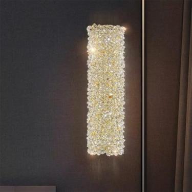 Imagem de Lâmpada De Parede LED Moderna De Cristal Luxo - Decoração De Arte Fashion Para Sala De Estar, Quarto, Villa, Hotel, Escadaria E Corredor (Estilo 33 D12H60CM)