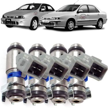 Imagem de 4 Bicos Injetores Fiat Marea Brava 1.8 16V Gasolina Iwp006