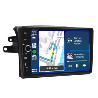 Imagem de JOYING Rádio de carro para Toyota Sienna 2004-2010, Android 13 estéreo para carro IPS tela sensível ao toque de 9 polegadas 4 GB + 64 GB unidade principal com Carplay e Android Auto, link espelhado