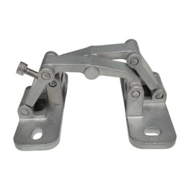 Imagem de KiBcsLic Dobradiça de porta de pedra invisível multifuncional com capacidade máxima de 50-70 kg, ferragens ocultas para portas de poço de tubulação de hidrante