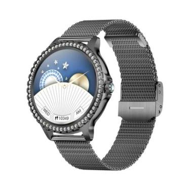 Imagem de Relógio Inteligente Feminino Com Tela AMOLED HD Monitoramento De Saúde