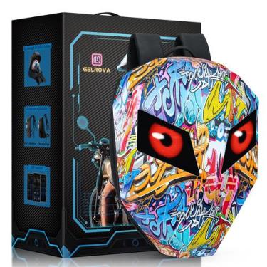 Imagem de Mochila LED para motocicleta Gelrova Knight Eyes, tamanho grande, 19 p