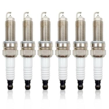 Imagem de SYudwen 6 velas de ignição Iridium Platinum compatíveis com D0dge Sprinter 2500 2007-2008 Benz C230 W204 2006-2009 Mitsubishi Outlander 2007-2013 etc OEM # 93911 XP5702 08040K9000 SAB33 0NG17 09