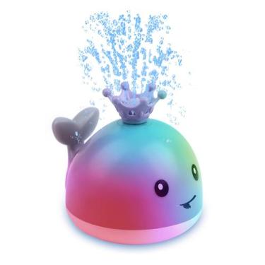 Imagem de Brinquedo de banho para bebês Candyfouse Whale Spray com luz e música 