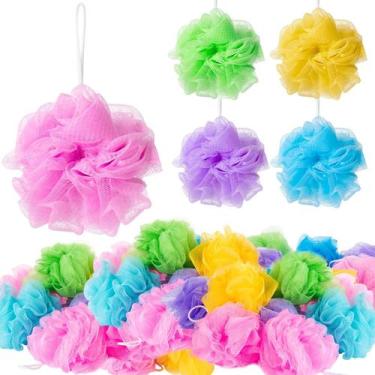 Imagem de Esponjas de banho CHENGU Loofah Bulk Sponge para chuveiro 80 unidades