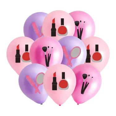 Imagem de Conjunto de balões de látex de 12 polegadas, 18 peças de batom com tem