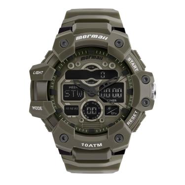 Imagem de Relógio Mormaii Masculino Anadigi Marrom Mo0631a-8m