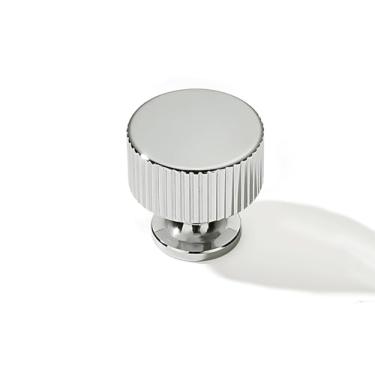 Imagem de CABDM Pacote com 2 puxadores de armário de níquel polido puxadores de armário de cozinha robustos puxadores de gaveta ferragens de armário