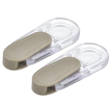 Imagem de Peso do cabo cego, 2 peças 87 mm cortina persiana frisada alça corrente romana vertical rolo persiana acessórios, cáqui