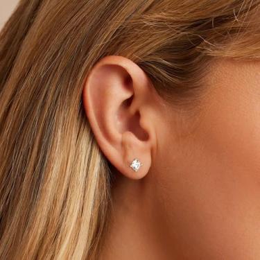 Imagem de Brincos femininos banhados a ouro 18 quilates brincos estilosos, standard, Cobre, Sem pedra preciosa