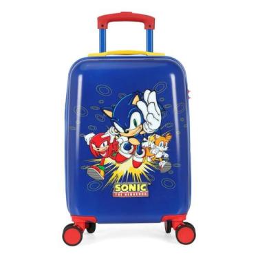 Imagem de Mala de Bordo Sonic ABS Game Infantil Meninos Passeio Viagem - Luxcel,