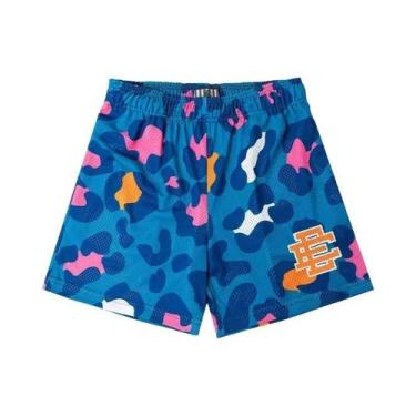 Imagem de Bermuda Masculina Floral De Malha Para Academia, Basquete E Praia Verã