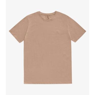 Imagem de Camiseta Masculina Básica Meia Malha Diametro Marrom, GG, Marrom