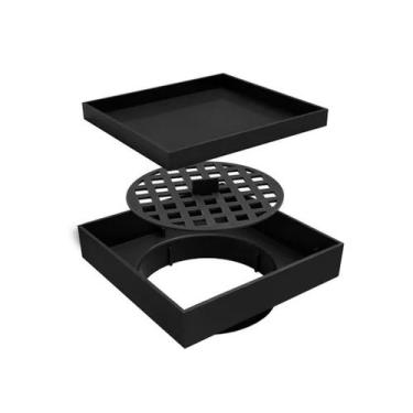 Imagem de Ralo Invisivel Oculto 15x15 Sifonado 15 x 15 Tela Antiinseto - NoBrand