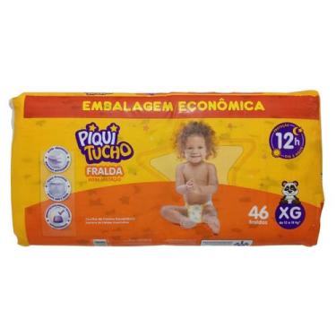 Imagem de Fralda Descartável Piquitucho Econômica Hiper Tamanho:XG, XG