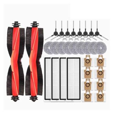 Imagem de Compatible With Xiaomi Robot Vacuum X20 Pro / D102GL Vacuum Parts Accessories Main Roller Side Brush Hepa Filter Mop Cloth Dust Bag(Gold)