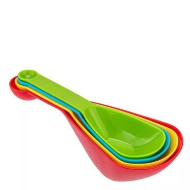 Imagem de Xícara e Colher Medidora de Poliestireno 4PÇS - Weck Utensílios