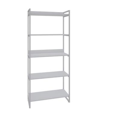Imagem de Estante Kuadra 80x40x187cm C/05 Prateleiras Branco Chess / Est.branca Branco Chess / Est.branca