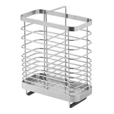 Imagem de MAXCOOK Prateleira de secagem de utensílios de cozinha, pauzinhos de aço inoxidável 18/8, colher, garfo, cesta, escorredor de talheres, suporte de talheres para balcão de cozinha