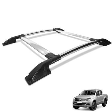 Imagem de Rack De Teto Bagageiro Amarok 2010 a 2025 Cromado Tubolar