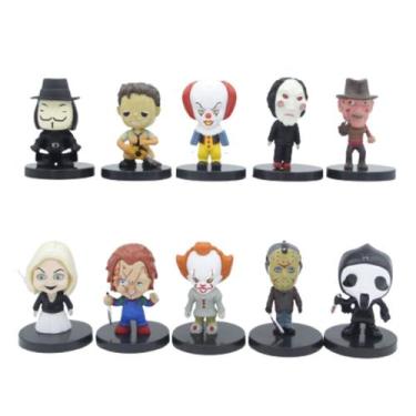 Imagem de Coleção Figure Toy Chainsaw Chuckys Crow Clown x10 5,5 cm - yiweisai