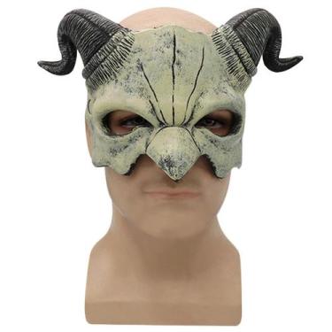 Imagem de Máscara Horn Devil Latex para festa à fantasia de carnaval de Hallowee