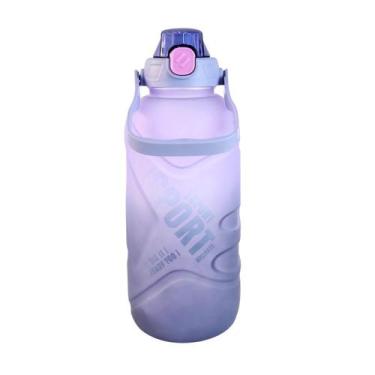 Imagem de Garrafa de plástico com alça 1,5l suporte para celular - Amigold, LILÁ