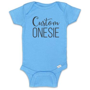 Imagem de Body Personalizado Kate & Meri para Bebê 0-3M Azul