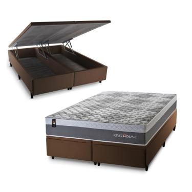 Imagem de Cama Box Baú Sheffield com Molas Ensacadas 193x203 King House