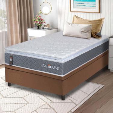 Imagem de Cama Box Baú Luanda Espuma D28 Solteiro 88x188 King House