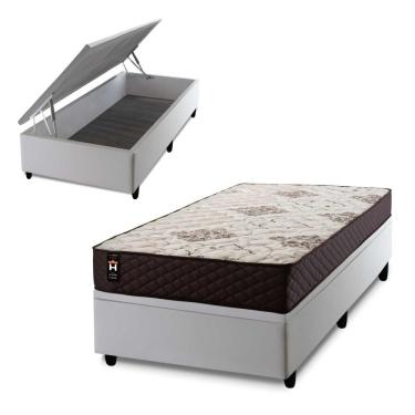 Imagem de Cama Box Baú Allura 96x203 com Molas Ensacadas King House