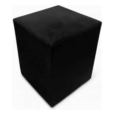 Imagem de Puff Puf Decorativo Em Suede Promoção! - LSN MIX, Preto