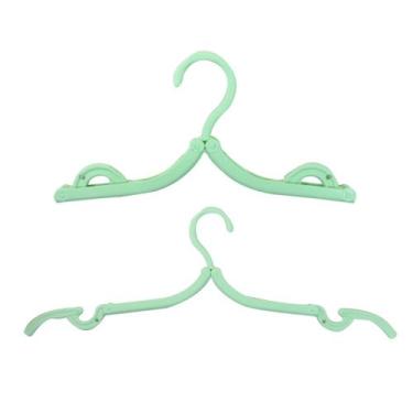 Imagem de Cabide de plástico dobrável para viagem 13x7cm - Top Rio, Verde