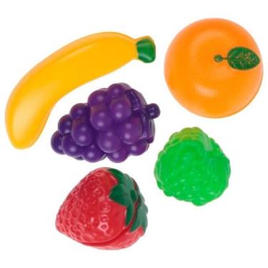Imagem de Kit com frutas de encaixe Crec Crec 5 unidades - ZEIN