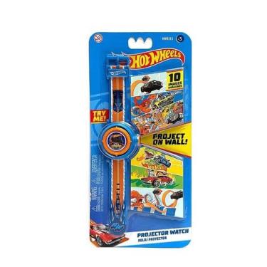 Imagem de Relogio com Projeção Hot Wheels Azul - FUN