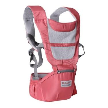 Imagem de Canguru Ergonômico Completo 3 Posições Com Carregador Rosa - Ápia