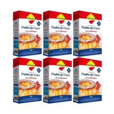 Imagem de Kit 6 mistura para pudim de coco diet leite condensado 135g lowçucar
