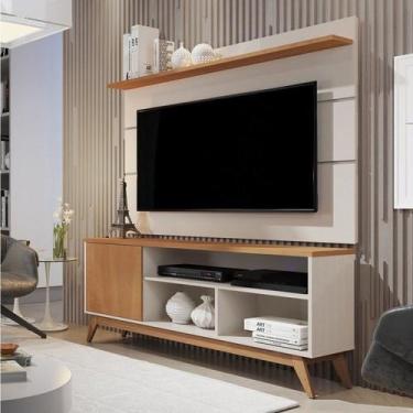 Imagem de Rack com Painel para TV até 50 Polegadas Retrô 198CMX136CM Malbec Viva
